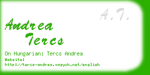 andrea tercs business card